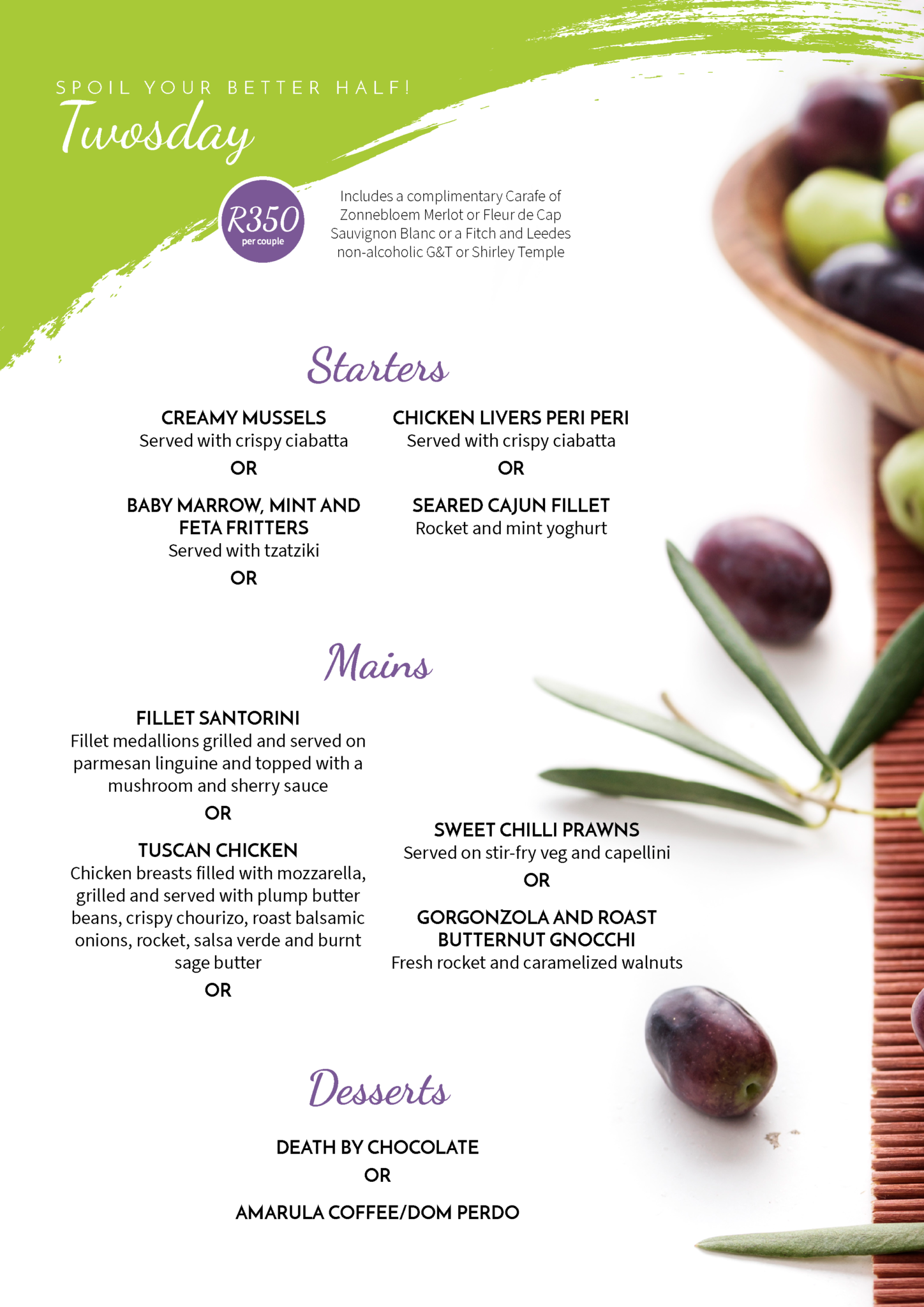 Olive & Oil Hillcrest ⋆ Specials ZA